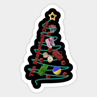 Basketball Xmas Tree Sticker